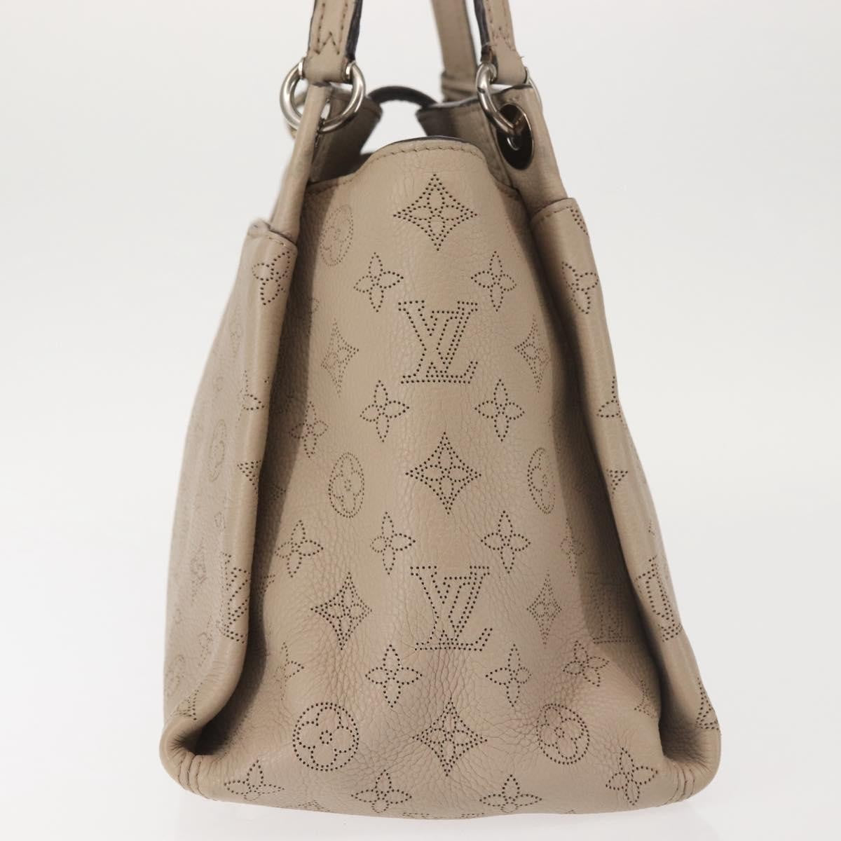 Louis Vuitton Sevres Handbag Mahina Leather, BEIGE, LEATHER, Handbag