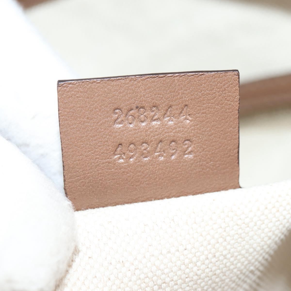 Gucci Braided Strap Zip Messenger Leather, BROWN, LEATHER, Shoulder bag