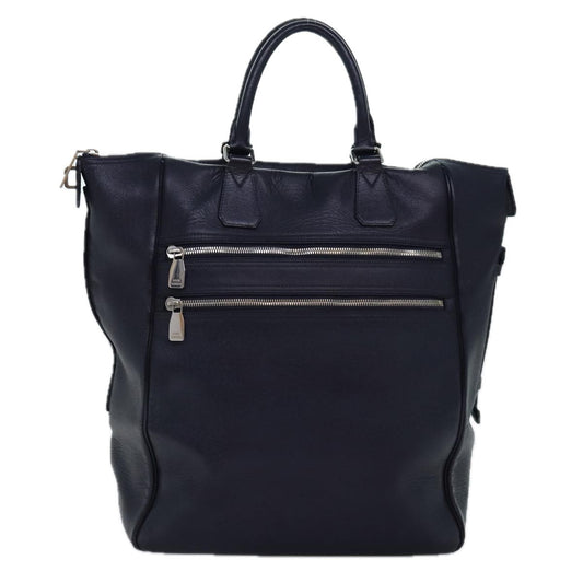 Louis Vuitton Zippe Cabas Taiga Leather, NAVY, LEATHER, Tote bag