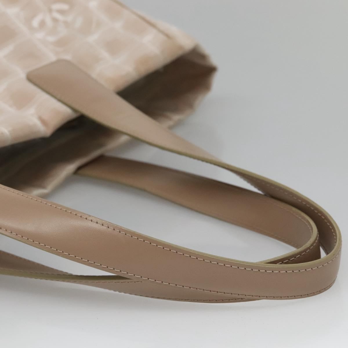 Chanel Travel Line Tote Nylon, BEIGE, NYLON, Tote bag