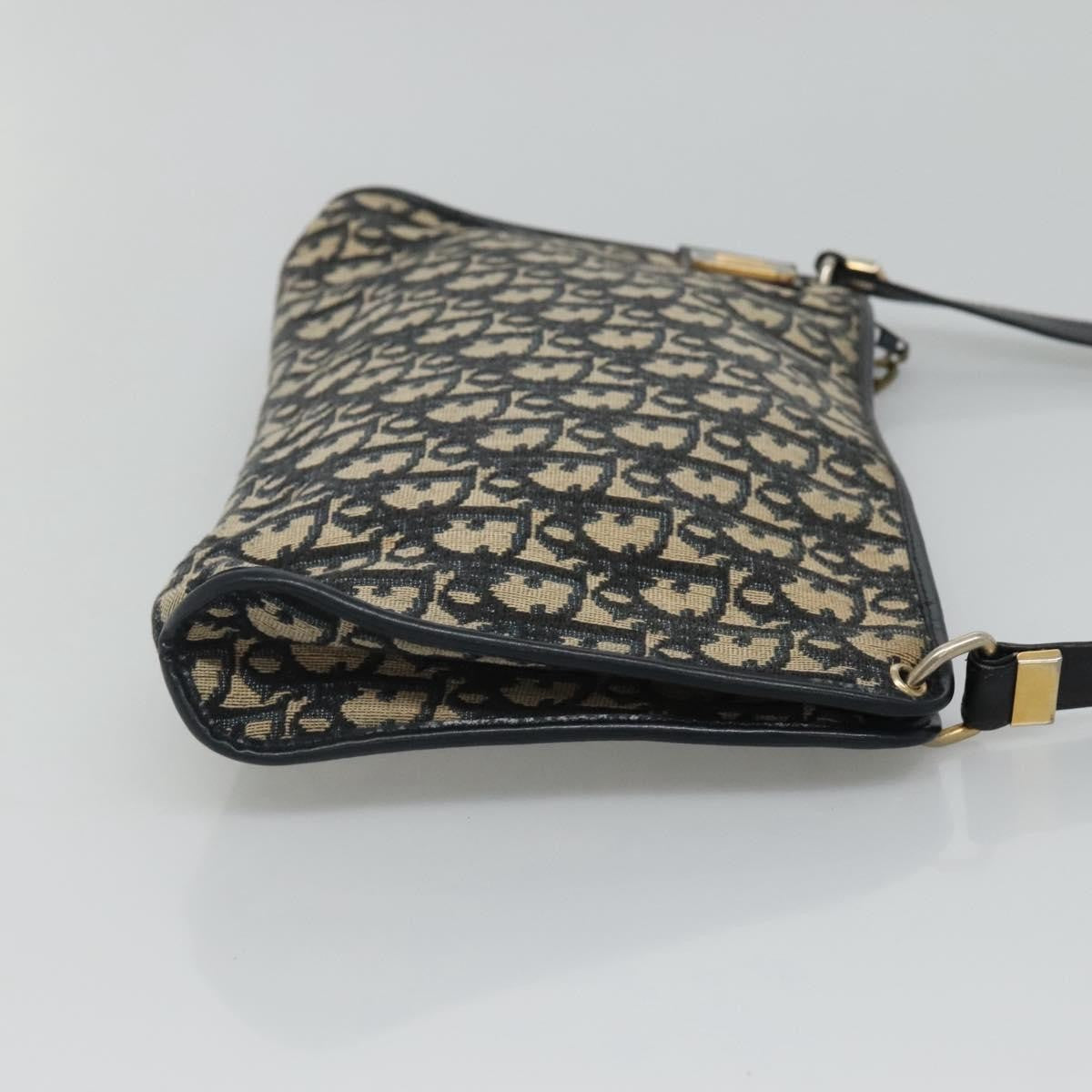 Christian Dior Vintage CD trotter Shoulder bag Canvas, NAVY, CANVAS, Shoulder bag