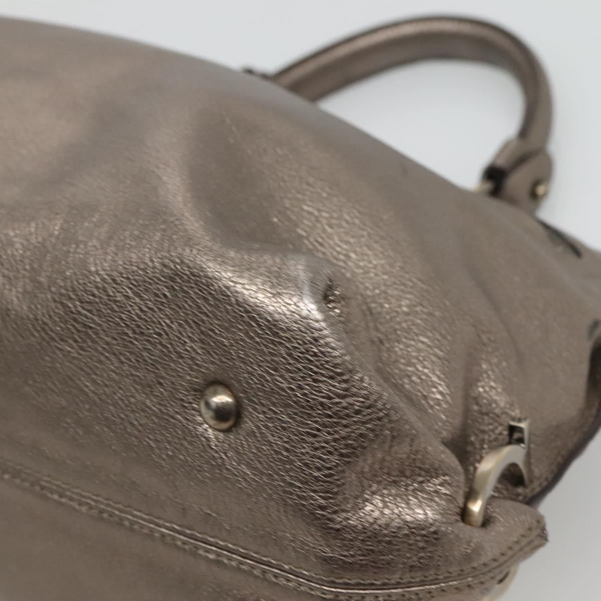 Salvatore Ferragamo Sofia Satchel Smooth Leather, GOLD, LEATHER, Handbag