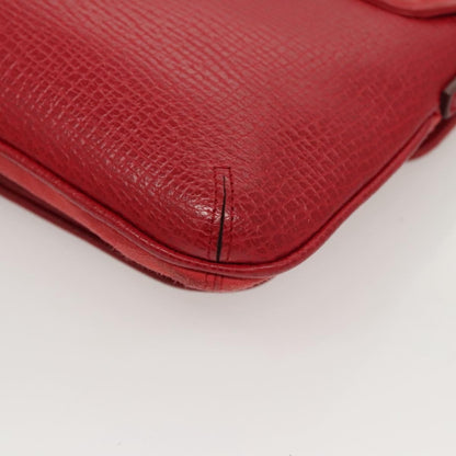 Loewe Anagram Shoulder Bag Leather, RED, SUEDE, Shoulder bag