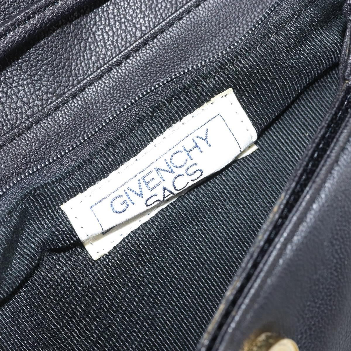 Givenchy Vintage 4G shoulder bag Leather, BLACK, LEATHER, Shoulder bag
