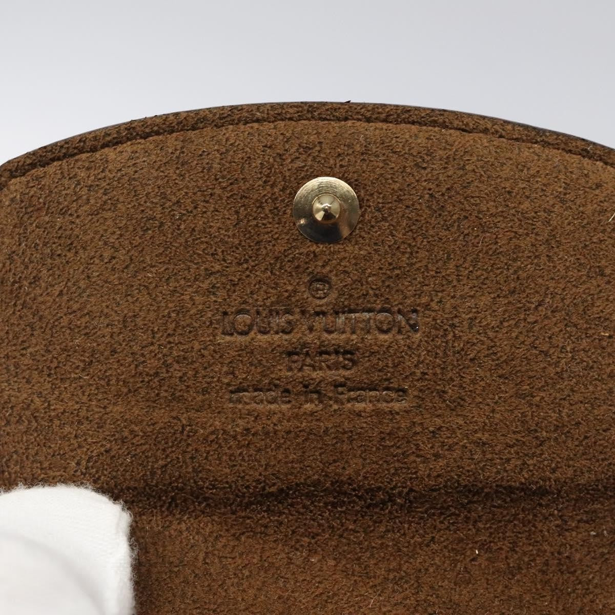 Louis Vuitton Cufflinks Case Damier, BROWN, CANVAS, Jewelry set