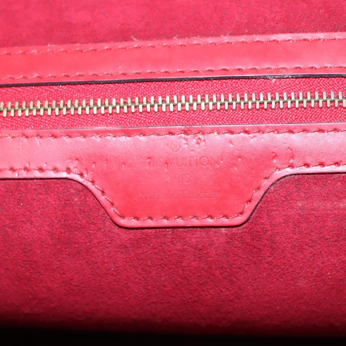 Louis Vuitton Lussac Handbag Epi Leather, RED, LEATHER, Shoulder bag
