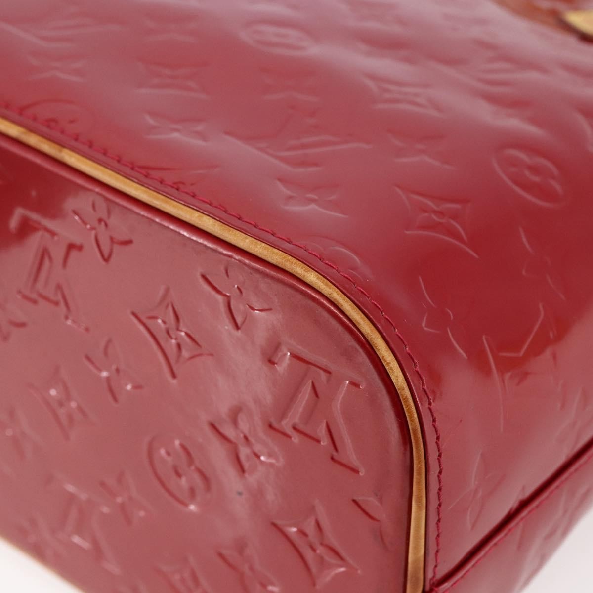 Louis Vuitton Houston Handbag Monogram Vernis, RED, PATENT_LEATHER, Handbag