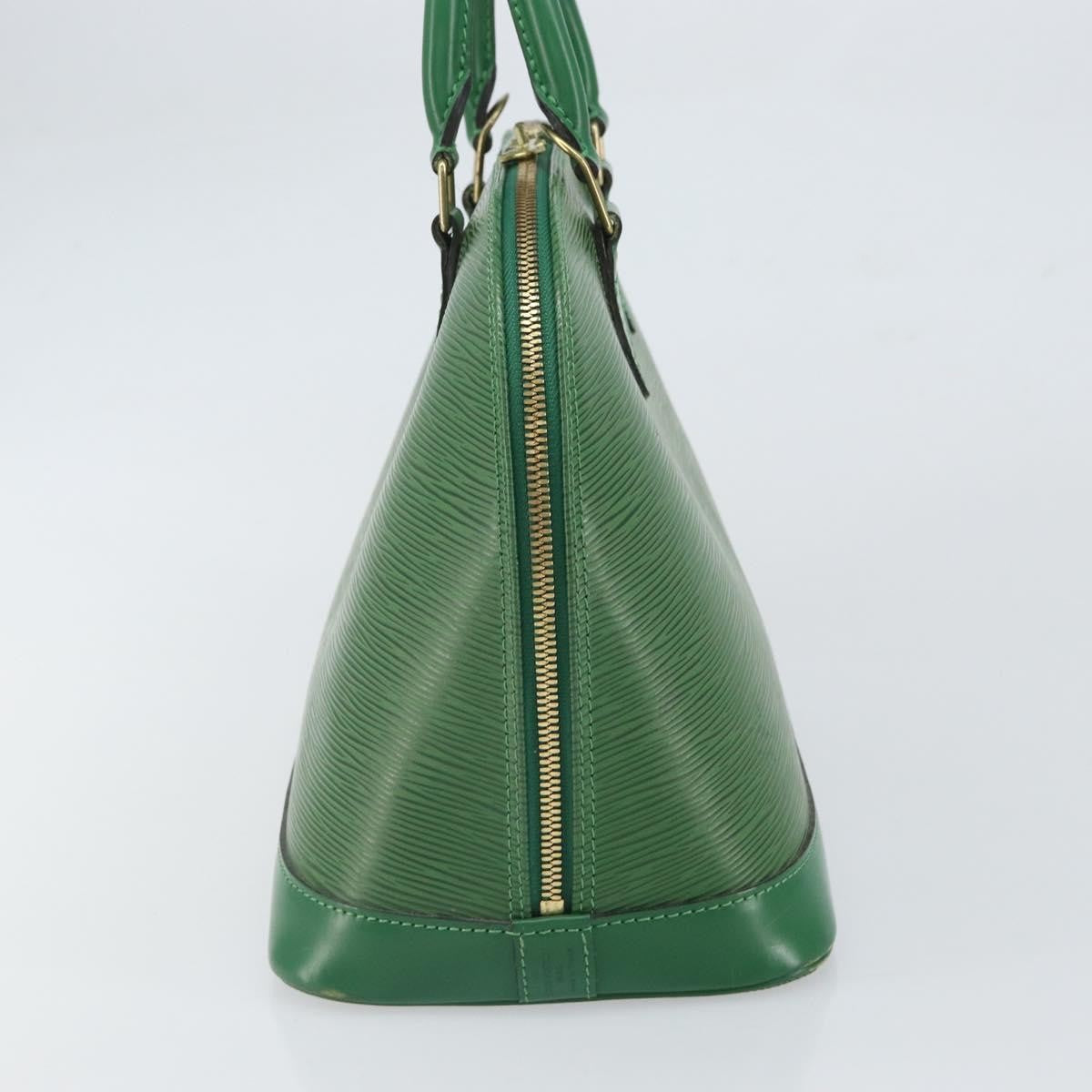 Louis Vuitton Alma Handbag Epi Leather, GREEN, LEATHER, Handbag