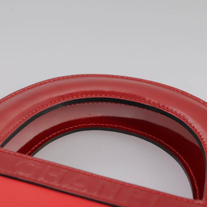 Chanel Vintage Portrait Tote Printed Leather and Quilted Patent, RED, LEATHER, Tote bag