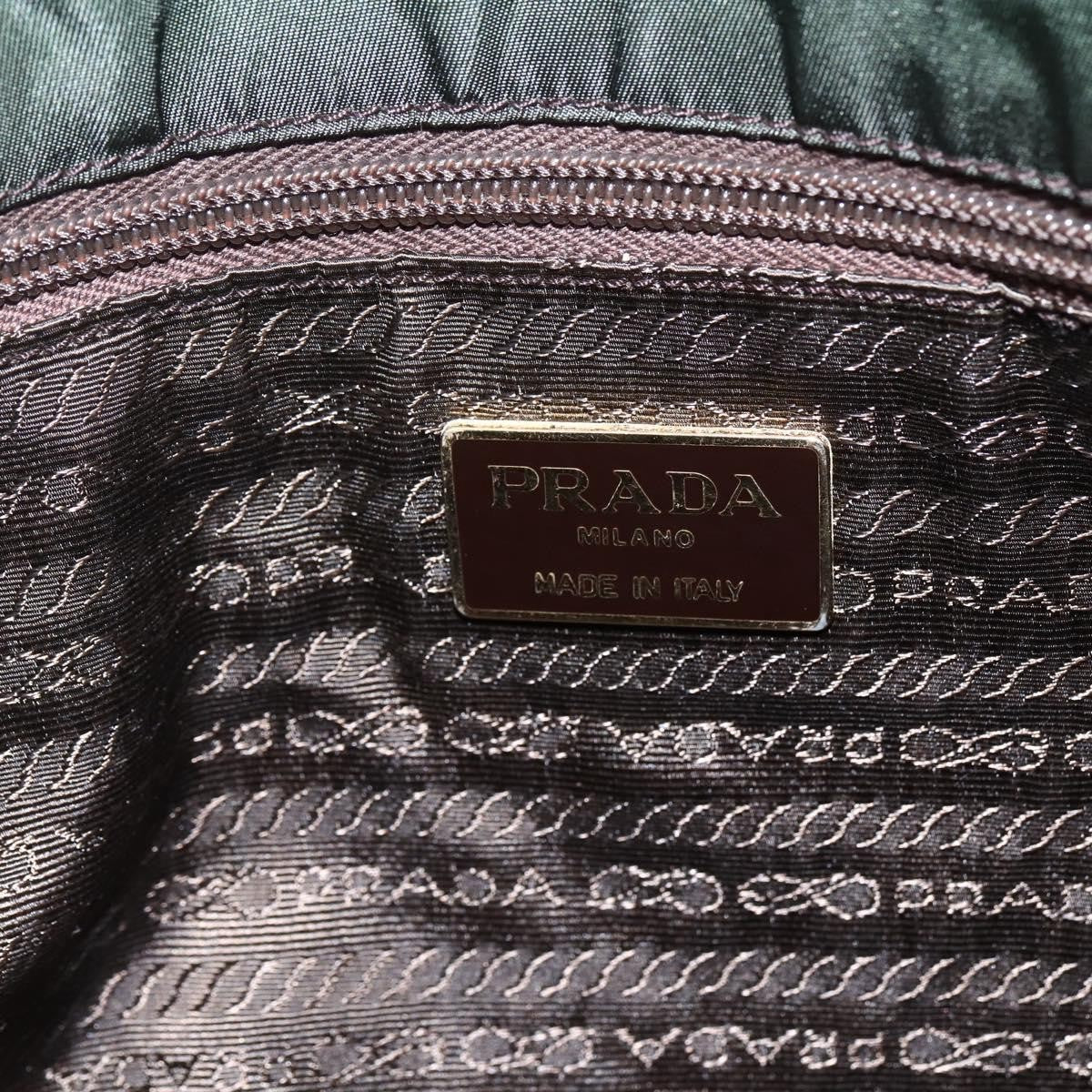 Prada Vintage Tote Tessuto, Khaki, Nylon, Tote Bag