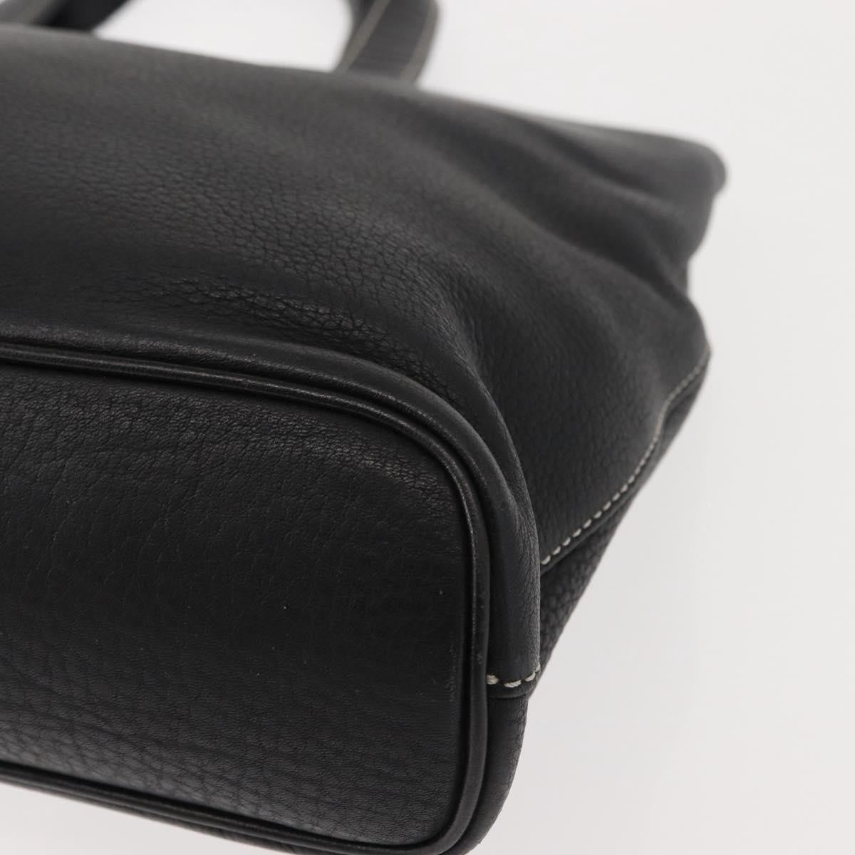 Burberry Vintage Handbag Leather, BLACK, LEATHER, Handbag