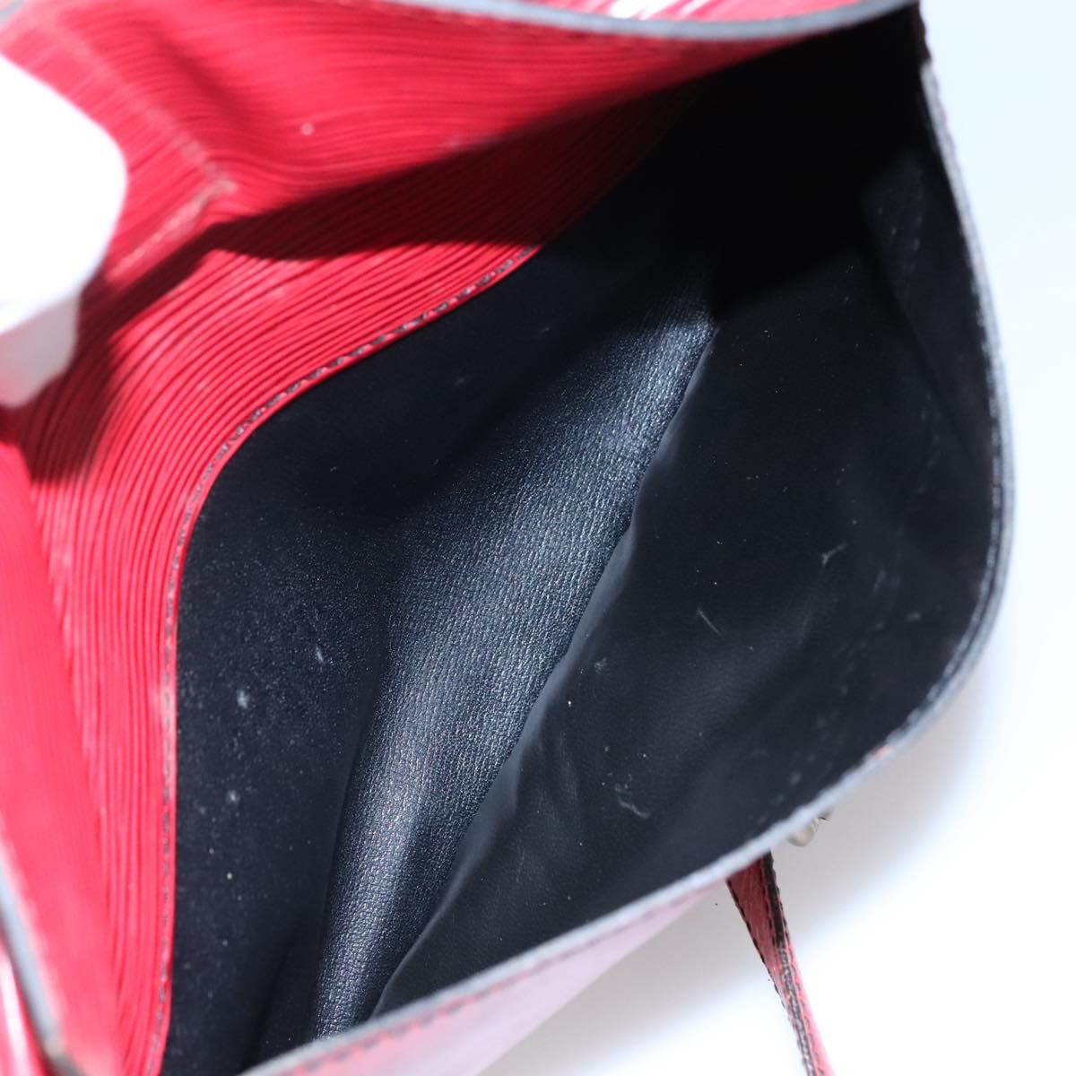 Louis Vuitton Jeune Fille Handbag Epi Leather, RED, LEATHER, Shoulder bag