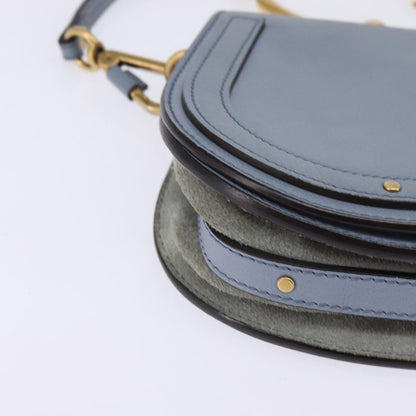 Chloe Nile Crossbody Bag Leather, BLUE, LEATHER, Crossbody bag