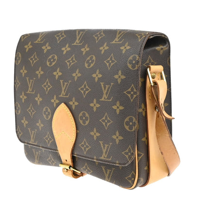 Louis Vuitton Cartouchiere Handbag Monogram Canvas, BROWN, CANVAS, Shoulder bag