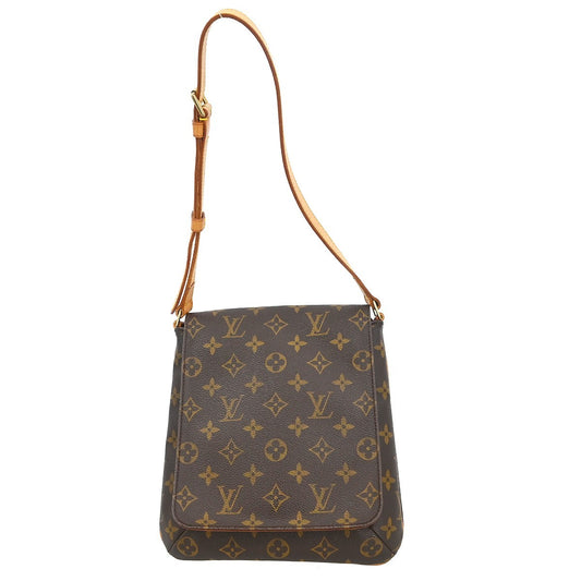 Louis Vuitton Musette Salsa Handbag Monogram Canvas, BROWN, CANVAS, Shoulder bag