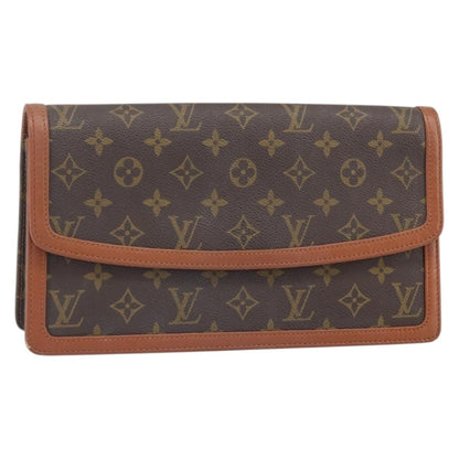 Louis Vuitton Dame Pochette Monogram Canvas, BROWN, CANVAS, Clutche & pouche