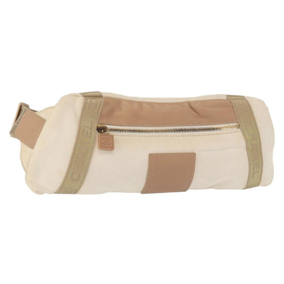 Chanel sports shoulder bag Coco mark, BEIGE, CANVAS, Shoulder bag