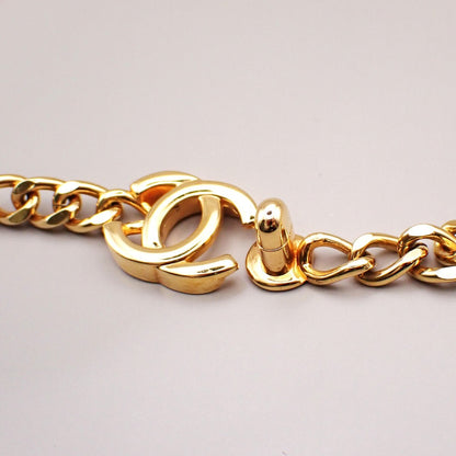 Chanel Vintage Turnlock Reissue Chain Necklace Metal, Gold, Gold Plated, Necklace