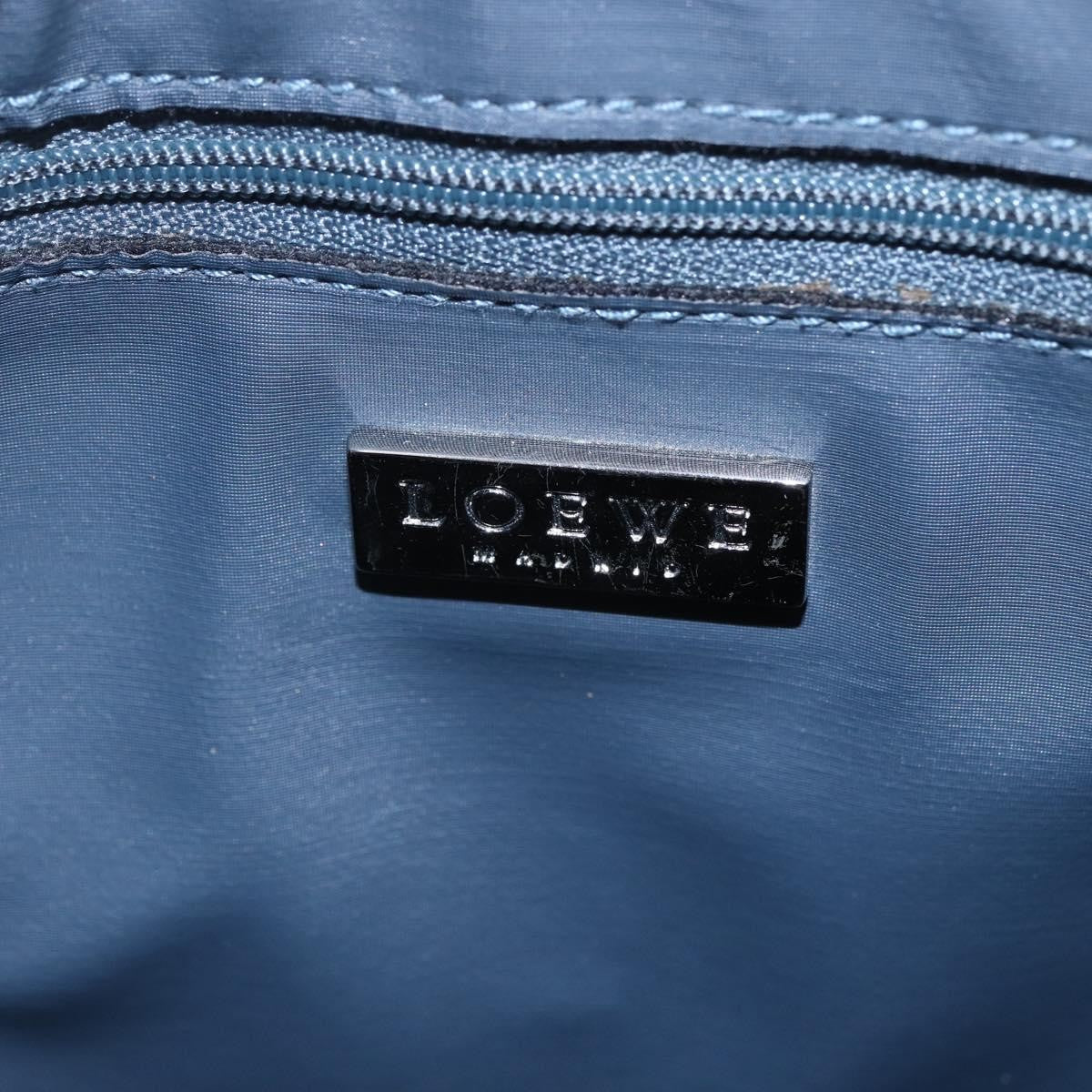 Loewe Anagram Shoulder Bag Canvas, NAVY, PVC, Shoulder bag