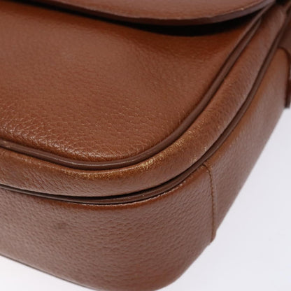 Burberry Flap Shoulder Bag Leather, BROWN, LEATHER, Shoulder bag