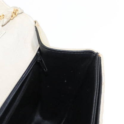 Bally Vintage Shoulder Bag Quilted leather, White, Leather, Shoulder Bag