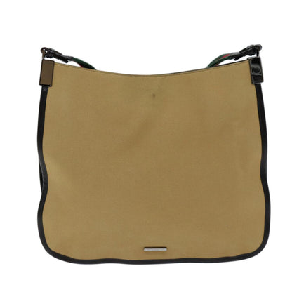 Gucci Vintage Shoulder Bag Canvas, BEIGE, CANVAS, Shoulder bag