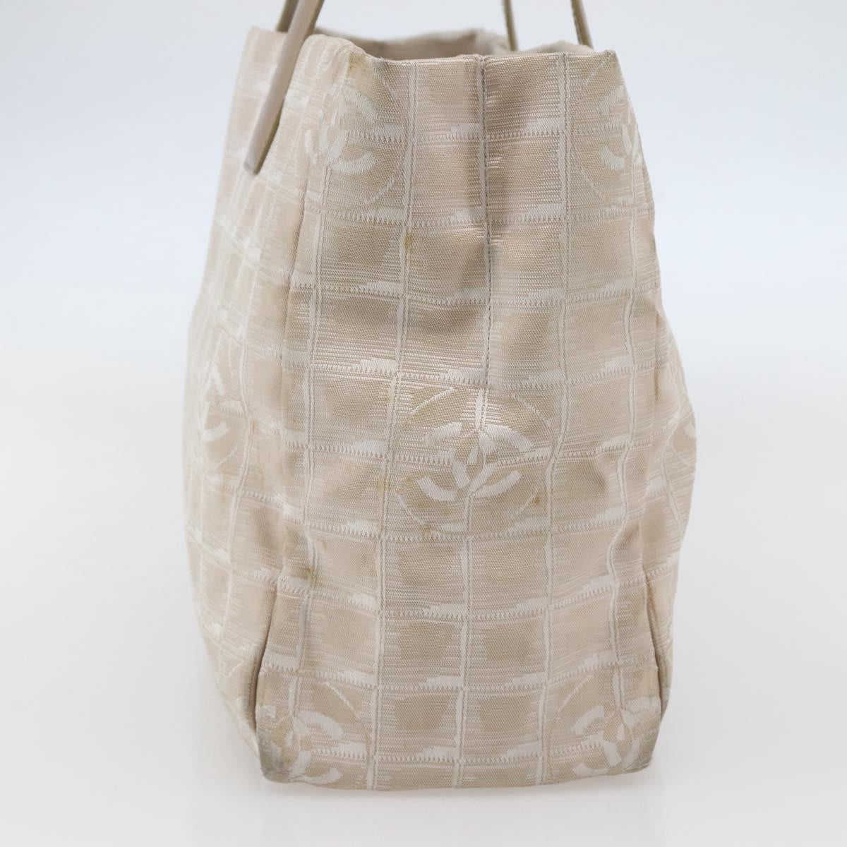 Chanel Travel Line Tote Nylon, BEIGE, NYLON, Tote bag