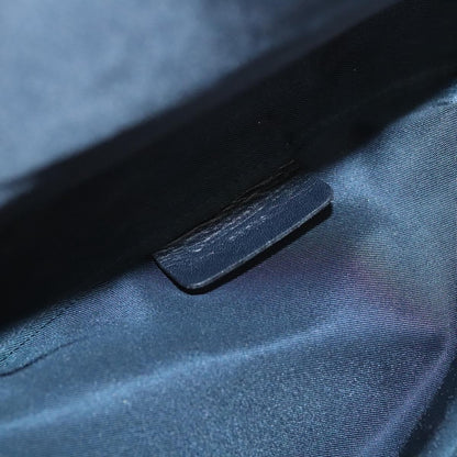 Christian Dior Saddle Zip Pouch Diorissimo Canvas, NAVY, CANVAS, Clutche & pouche