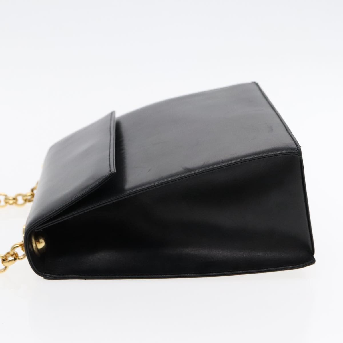 Salvatore Ferragamo Vintage Shoulder Bag Leather, BLACK, LEATHER, Shoulder bag