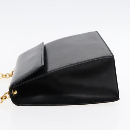 Salvatore Ferragamo Vintage Shoulder Bag Leather, BLACK, LEATHER, Shoulder bag