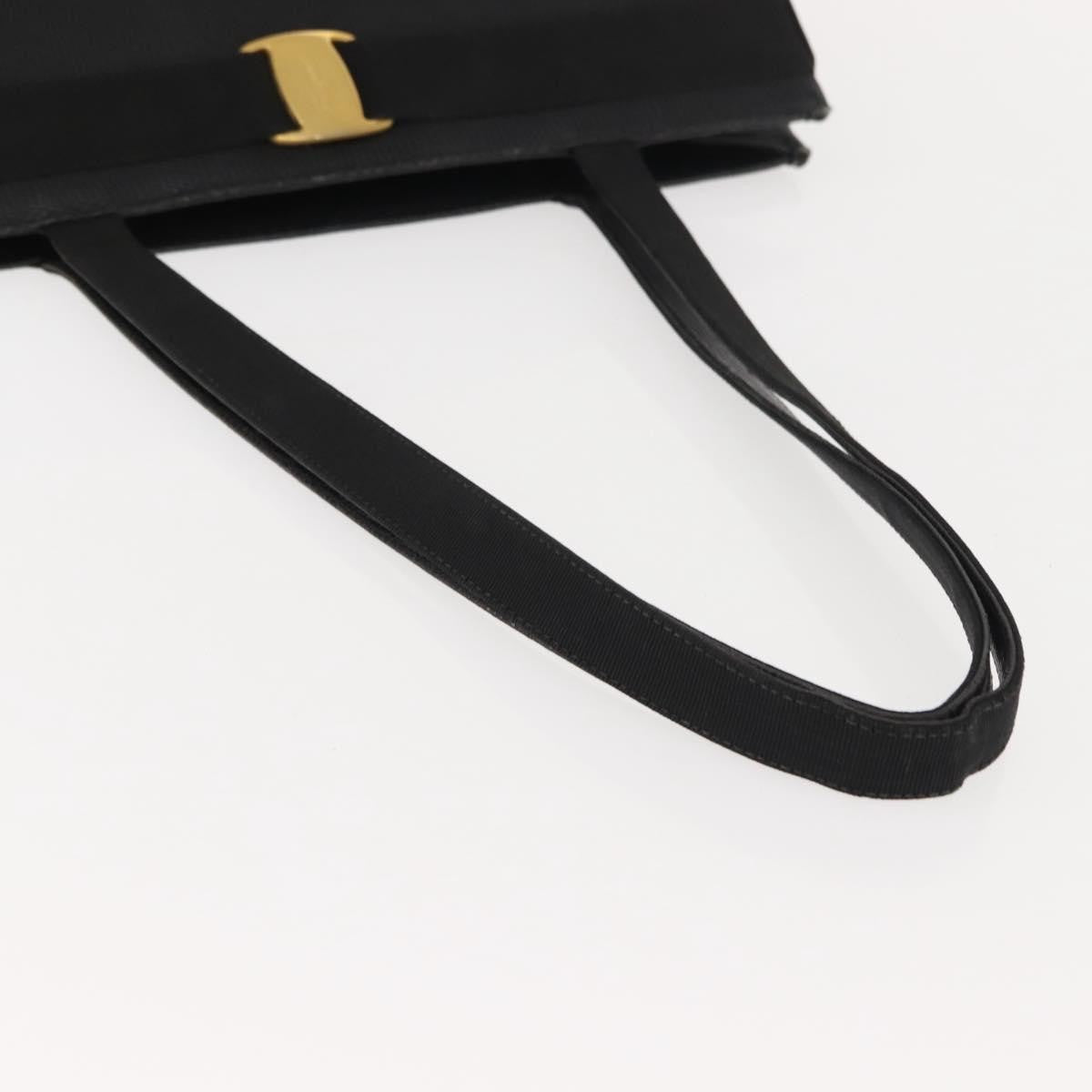 Salvatore Ferragamo Vala tote Leather, BLACK, LEATHER, Tote bag
