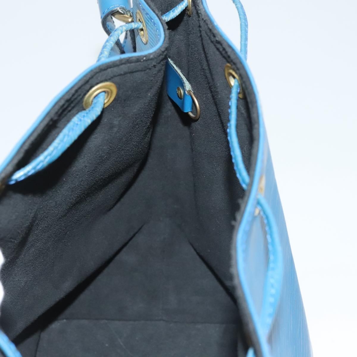 Louis Vuitton Petit Noe Handbag Epi Leather, BLUE, LEATHER, Handbag