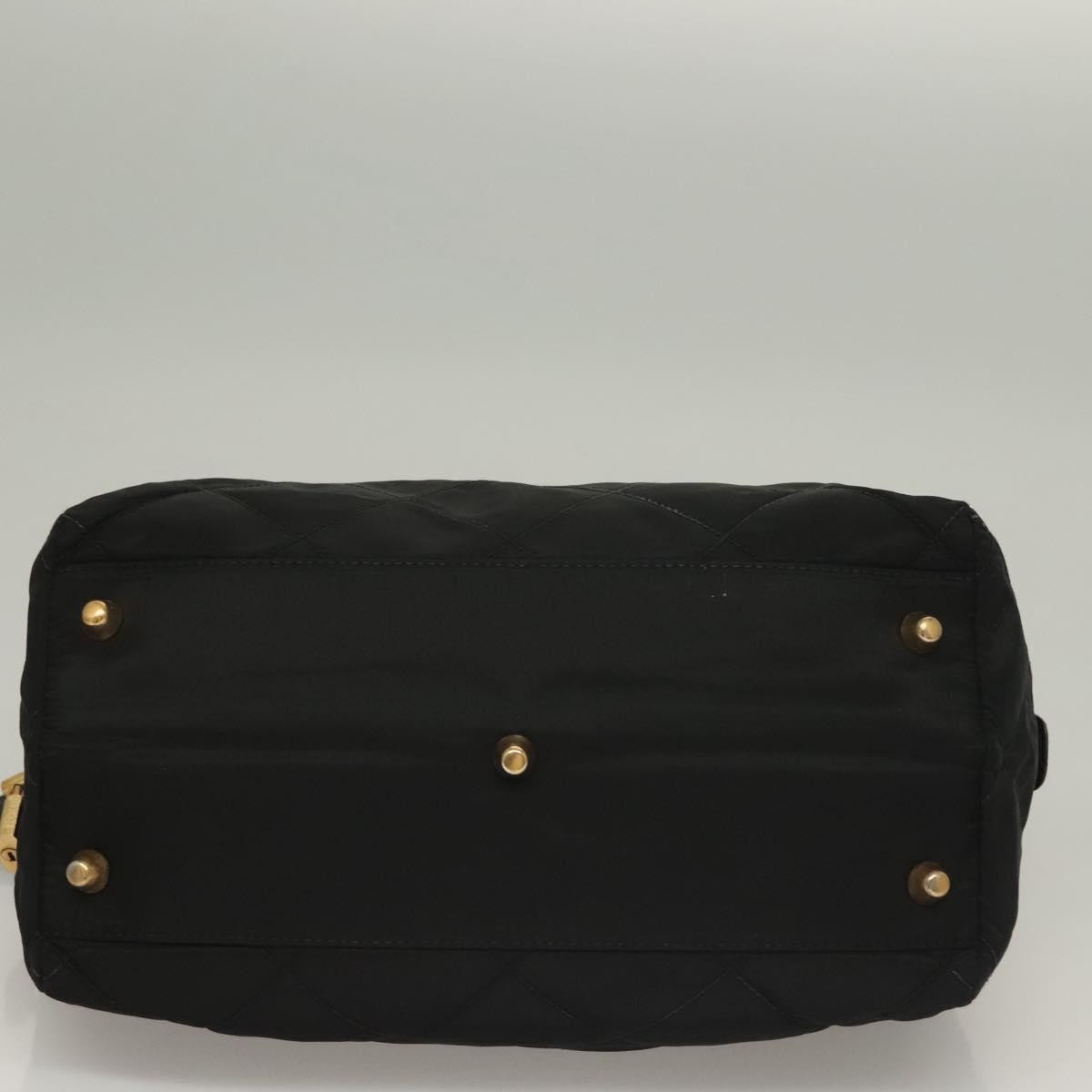 Prada Chain Shoulder Bag Tessuto, BLACK, NYLON, Shoulder bag