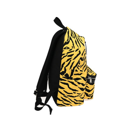 Saint Laurent City Backpack Canvas, YELLOW, CANVAS, Backpack