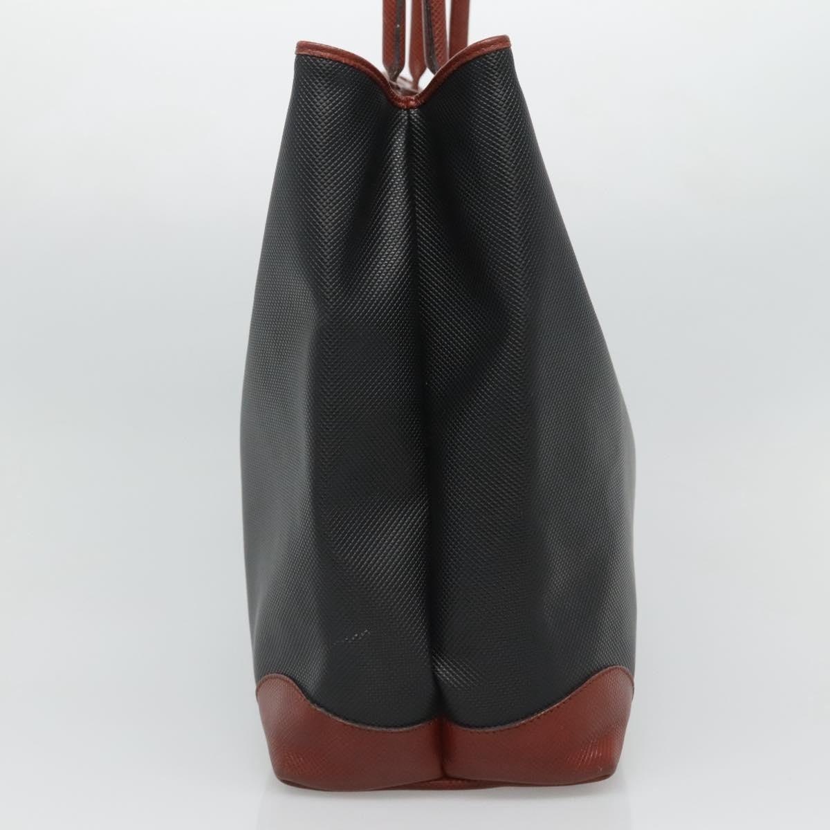 Bottega Veneta Marco Polo Tote Coated Canvas and Leather Detail, BLACK, CANVAS, Tote bag
