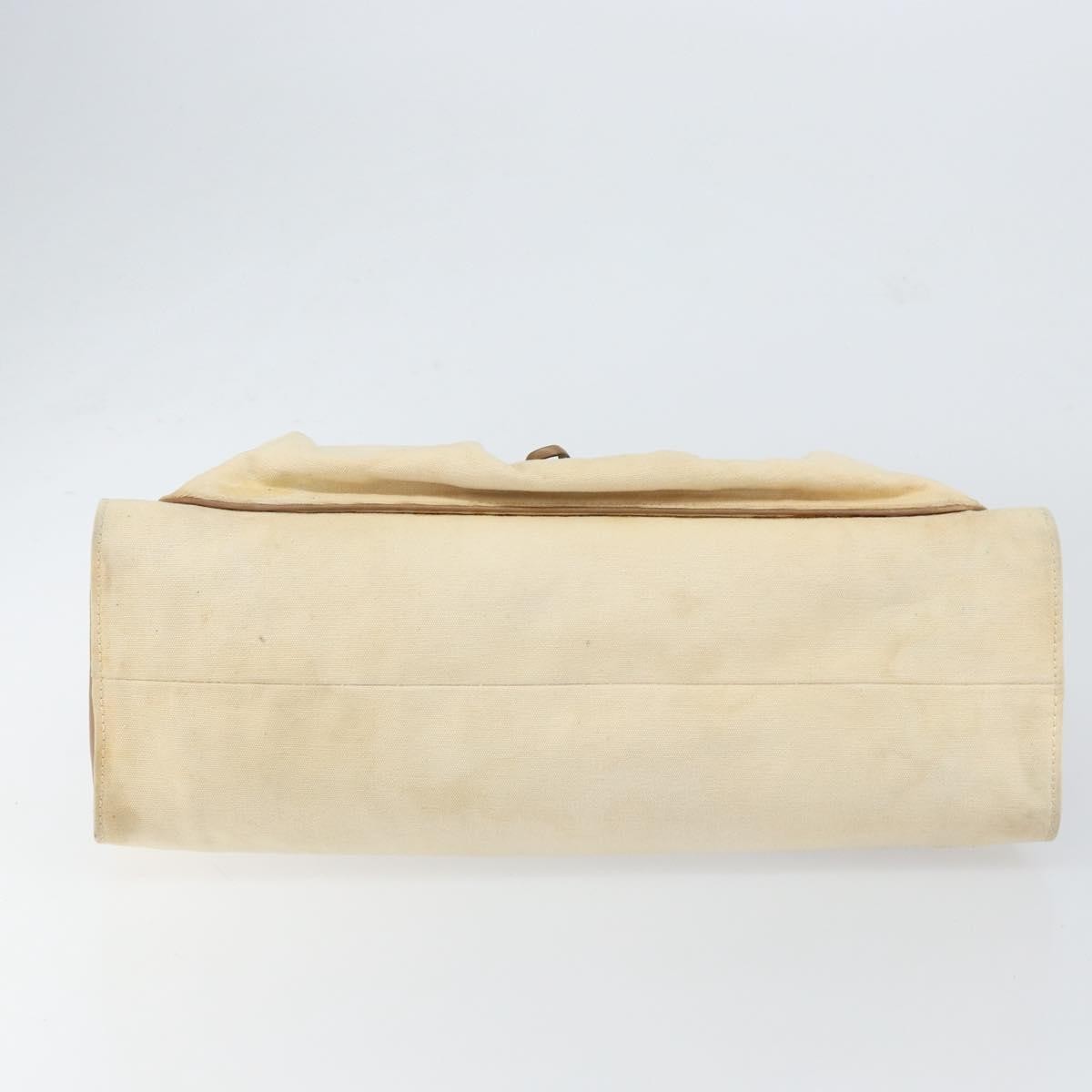 Gucci Bamboo Front Pocket Tote Canvas, ECRU, CANVAS, Tote bag