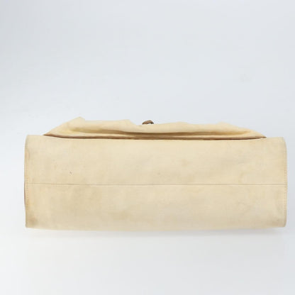 Gucci Bamboo Front Pocket Tote Canvas, ECRU, CANVAS, Tote bag