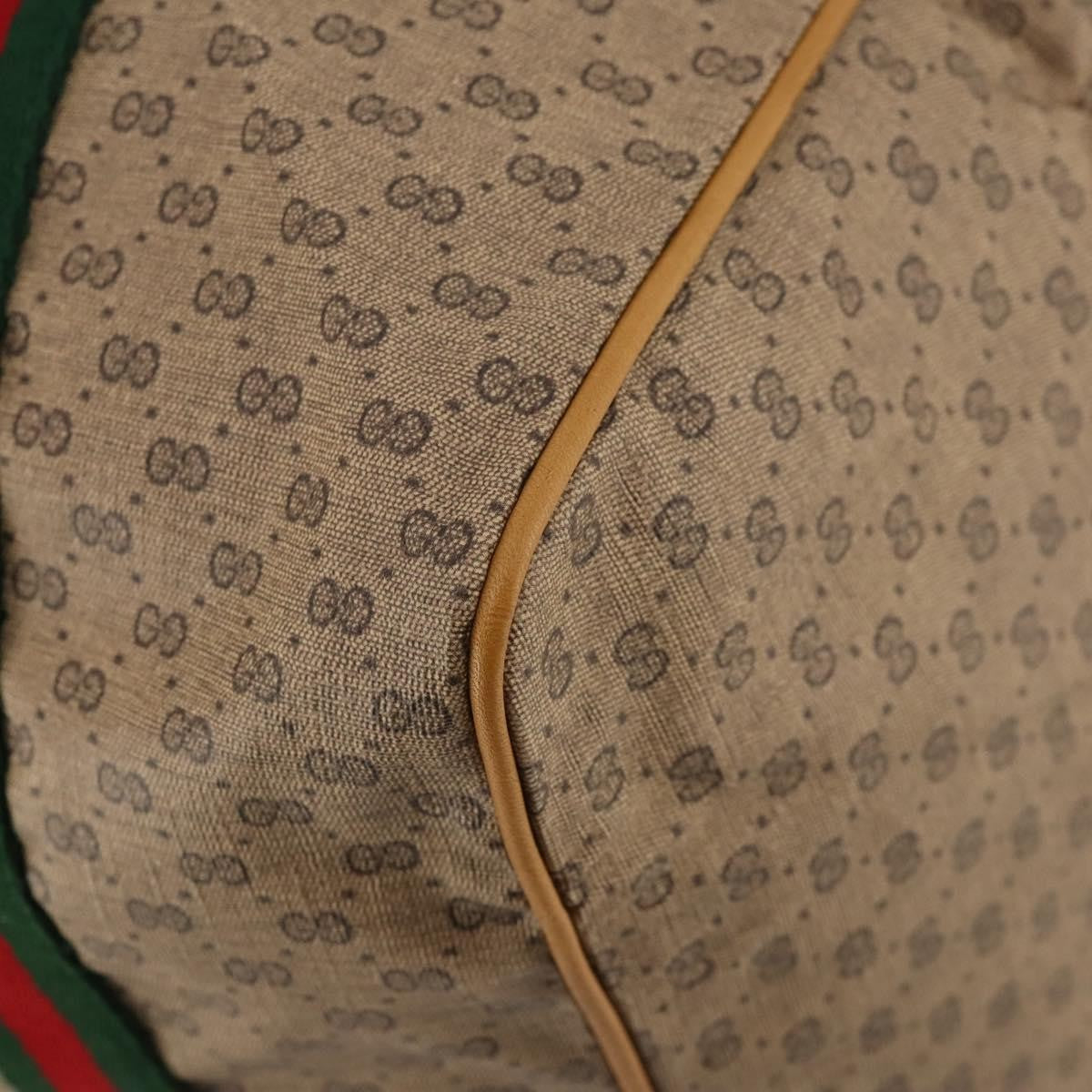 Gucci Web Trim Weekend Duffle Bag GG Coated Canvas, BEIGE, CANVAS, Travel bag