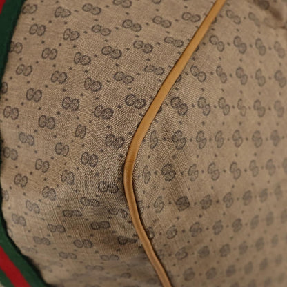 Gucci Web Trim Weekend Duffle Bag GG Coated Canvas, BEIGE, CANVAS, Travel bag