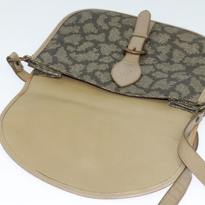 Saint Laurent Buckle Flap Crossbody Bag Canvas, BEIGE, CANVAS, Shoulder bag
