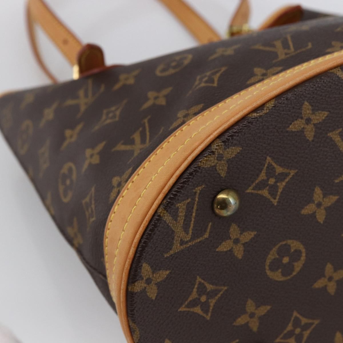 Louis Vuitton Bucket Bag Monogram Canvas, BROWN, CANVAS, Shoulder bag