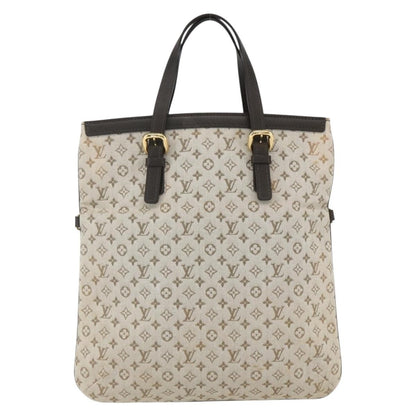Louis Vuitton Francoise handbag Mini lin, KHAKI, CANVAS, Tote bag
