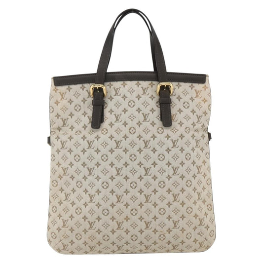 Louis Vuitton Francoise handbag Mini lin, KHAKI, CANVAS, Tote bag