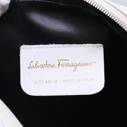 Salvatore Ferragamo Gancini Crossbody Bag Leather, GOLD, LEATHER, Shoulder bag