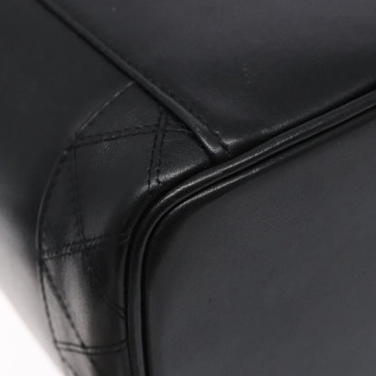 Chanel Vintage Timeless Cosmetic Case Caviar, BLACK, LEATHER, Toiletry Case