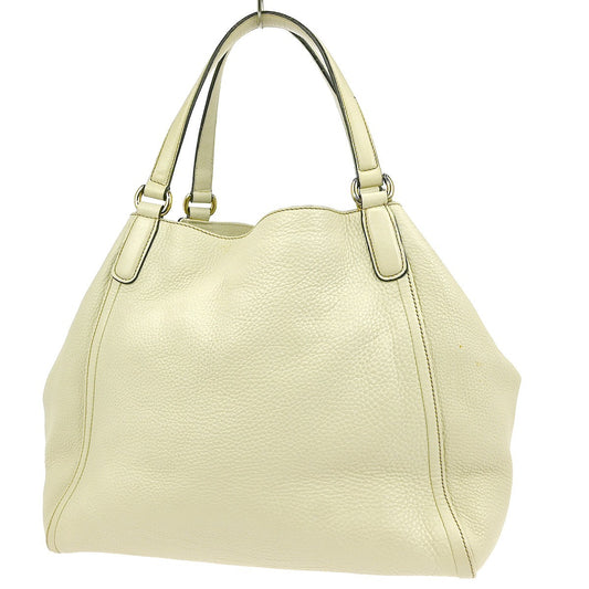Gucci Soho Shoulder Bag Leather, ECRU, LEATHER, Shoulder bag