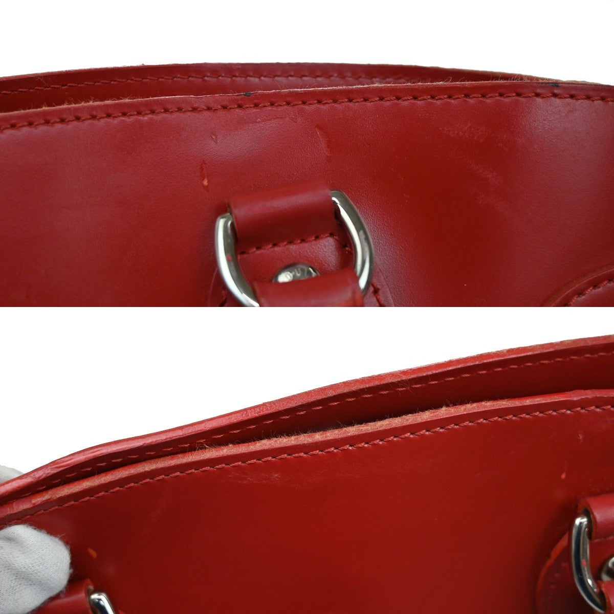 Louis Vuitton Passy Tote Epi Leather, RED, LEATHER, Tote bag