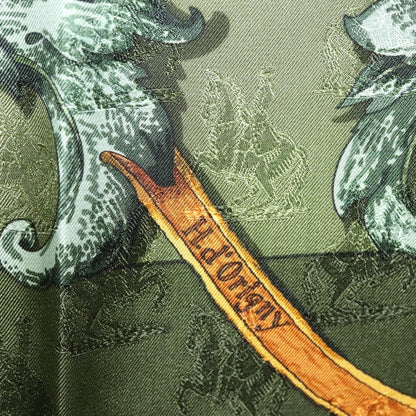 Hermes Carré 90 Silk multicolor, GREEN, SILK, Scarve & shawl