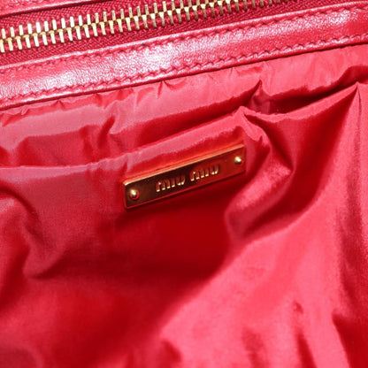 Miu Miu Shopper Tote Matelasse canvas, RED, CANVAS, Tote bag