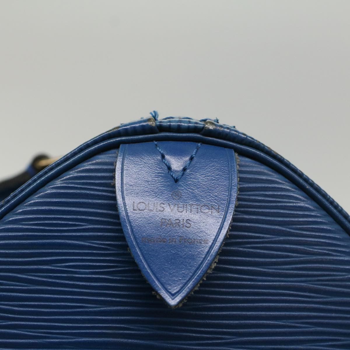 Louis Vuitton Speedy Handbag Epi Leather, BLUE, LEATHER, Handbag